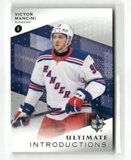 2024-25 Upper Deck Ultimate Collection Ultimate Introductions Victor Mancini #UI-VM card