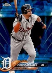 2018 Topps Chrome Sapphire Edition Base Set Victor Martinez #429 card