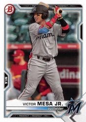 2021 Bowman Draft Base Set Victor Mesa Jr. #BD-122 card