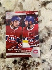 2019 Topps Now NHL Stickers Victor Mete, Nick Suzuki #23 card