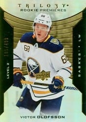 2019-20 Upper Deck Trilogy Base Set Victor Olofsson #100 card