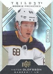 2019-20 Upper Deck Trilogy Base Set Victor Olofsson #133 card