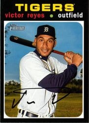 2020 Topps Heritage Base Set Victor Reyes #192 card