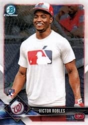 2018 Bowman Chrome Base Set Victor Robles #52b card