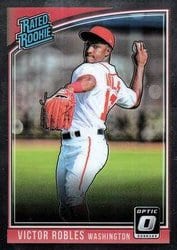 2018 Donruss Optic Base Set Victor Robles #42 card