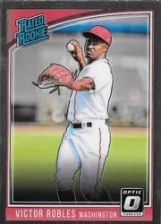 2018 Donruss Optic Base Set Victor Robles #42b card
