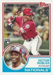 2018 Topps 1983 Topps Baseball 35th Anniversary Victor Robles #83-85 card