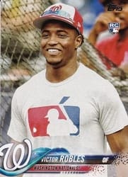 2018 Topps Base Set Victor Robles #166 card