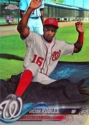 2018 Topps Chrome Base Set Victor Robles #175b card