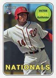 2018 Topps Heritage Base Set Victor Robles #284b card