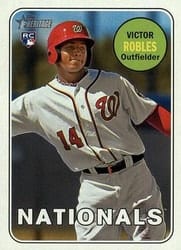 2018 Topps Heritage Base Set Victor Robles #284c card