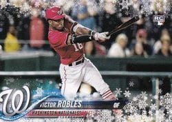 2018 Topps Holiday Base Set Victor Robles #HMW189 card