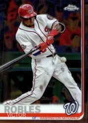 2019 Topps Chrome Base Set Victor Robles #33 card