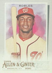 2020 Topps Allen & Ginter Base Set Victor Robles #54 card