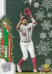 2020 Topps Holiday Base Set Victor Robles #HW159 card