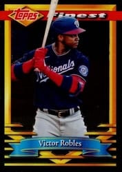 2021 Finest Flashbacks Base Set Victor Robles #84 card
