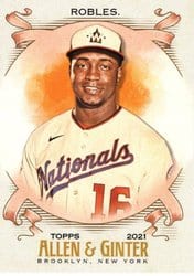 2021 Topps Allen & Ginter Base Set Victor Robles #180 card