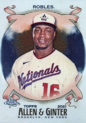 2021 Topps Allen & Ginter Chrome Base Set Victor Robles #180 card