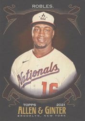 2021 Topps Allen & Ginter X Base Set Victor Robles #180 card