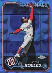 2024 Topps Chrome Sapphire Edition Base Set Victor Robles #412 card