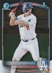 2025 Bowman Chrome Prospects Victor Rodrigues #BCP-45 card