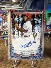2024 Bowman Sterling Prospect Autographs Victor Scott II #PA-VS card