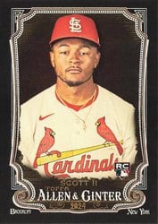 2024 Topps Allen & Ginter X Base Set Victor Scott II #217 card