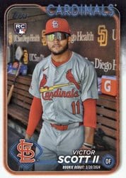 2024 Topps Update Base Set Victor Scott II #US77 card