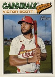 2026 Topps Heritage Base Set Victor Scott II #318 card