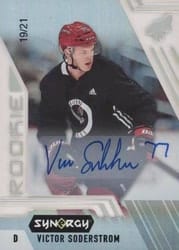 2020-21 Upper Deck Synergy Base Set Victor Soderstrom #119 card