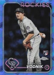 2024 Topps Chrome Sapphire Edition Base Set Victor Vodnik #607 card