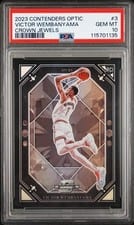 2023-24 Panini Contenders Optic Crown Jewels Victor Wembanyama #3 card