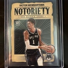 2023-24 Panini Mosaic Notoriety Victor Wembanyama #5 card