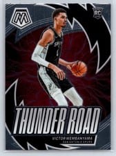 2023-24 Panini Mosaic Thunder Road Victor Wembanyama #8 card