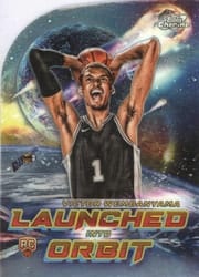 2023-24 Topps Chrome Cosmic Launched Into Orbit Victor Wembanyama #LIO-1 card
