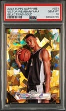 2023-24 Topps Chrome Sapphire Edition Sapphire Selections Victor Wembanyama #SS-1 card