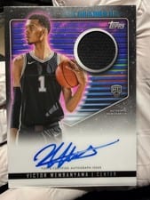 2023-24 Topps Midnight Rookie Jersey Autographs Victor Wembanyama #RJA-VW card