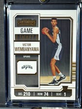 2023 Panini Contenders Victor Wembanyama Bronze Game Ticket #11 card