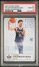 2023 Panini Court Kings Works in Progress Victor Wembanyama #2 card