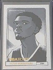 2023 Panini Hoops Premium Stock Presentations Victor Wembanyama #20 card
