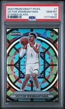 2023 Panini Prizm Draft Picks Stained Glass Victor Wembanyama #1 card