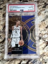 2023 Panini Select Victor Wembanyama Blue #121 card