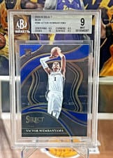 2023 Panini Select Victor Wembanyama Blue Prizm #288 card