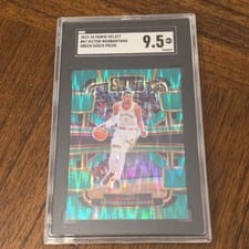 2023 Panini Select Victor Wembanyama Shock Green Prizm #87 card