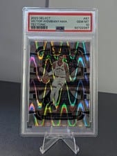 2023 Panini Select Victor Wembanyama Tectonic Prizm #87 card