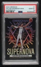 2024-25 Panini Obsidian Supernova Victor Wembanyama #7 card
