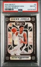 2024-25 Panini Select Crown Jewels Victor Wembanyama #8 card