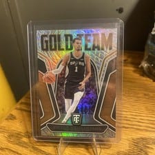 2024-25 Panini Totally Certified Gold Team Victor Wembanyama #17 card