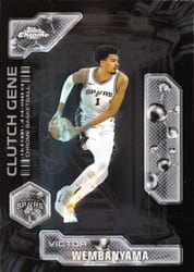 2025-26 Topps Chrome Clutch Gene Victor Wembanyama #CG-17 card