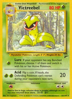 2000 Base Set 2 Victreebel #32 card